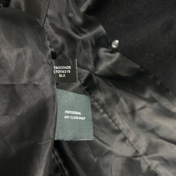 Kenneth Cole Reaction Womens Black Wool Blend Double-Breasted Peacoat Size 6 - Picture 5 of 5